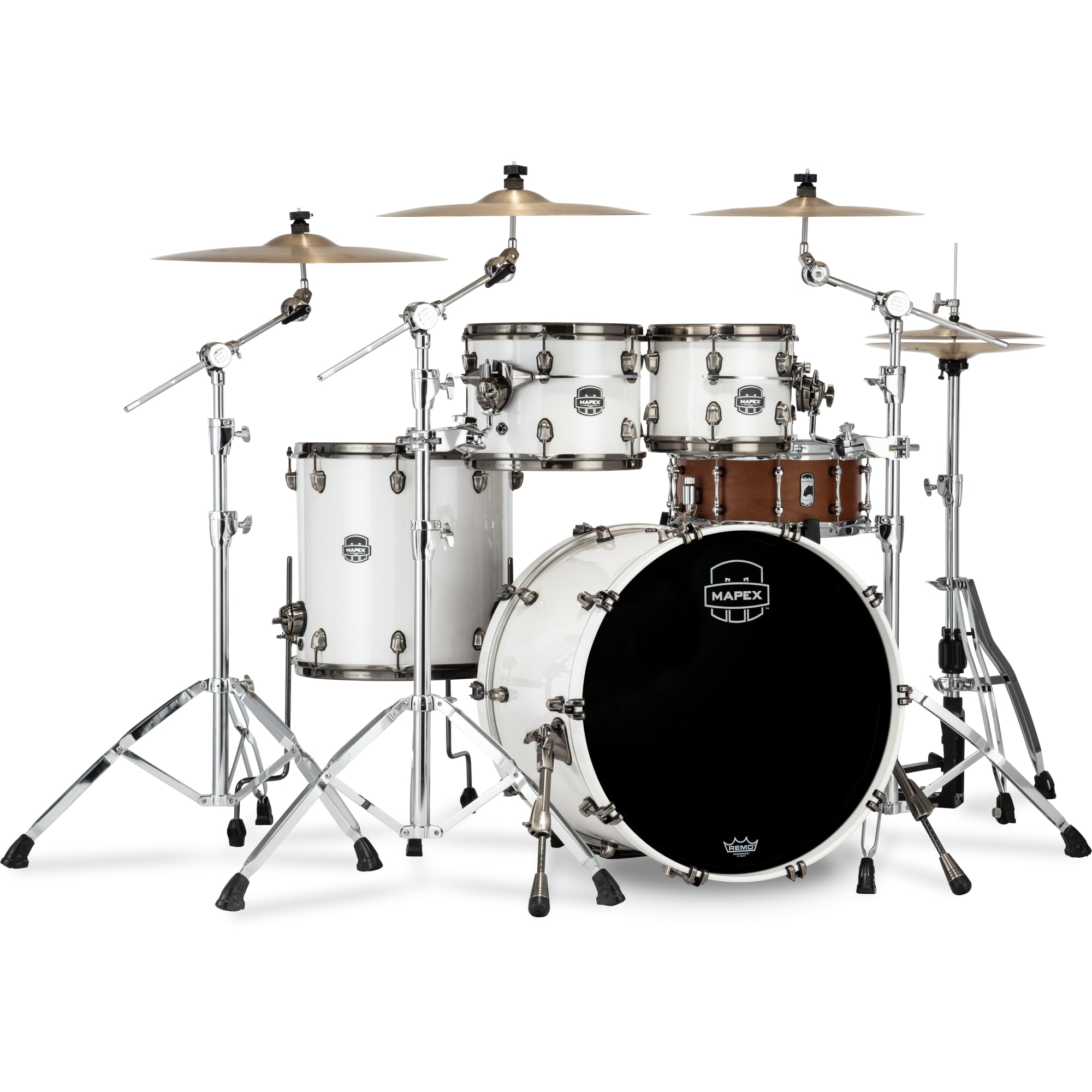 Mapex SE529XBBPI Saturn Evolution Birch Stage Rock Polar White 4d. shellset