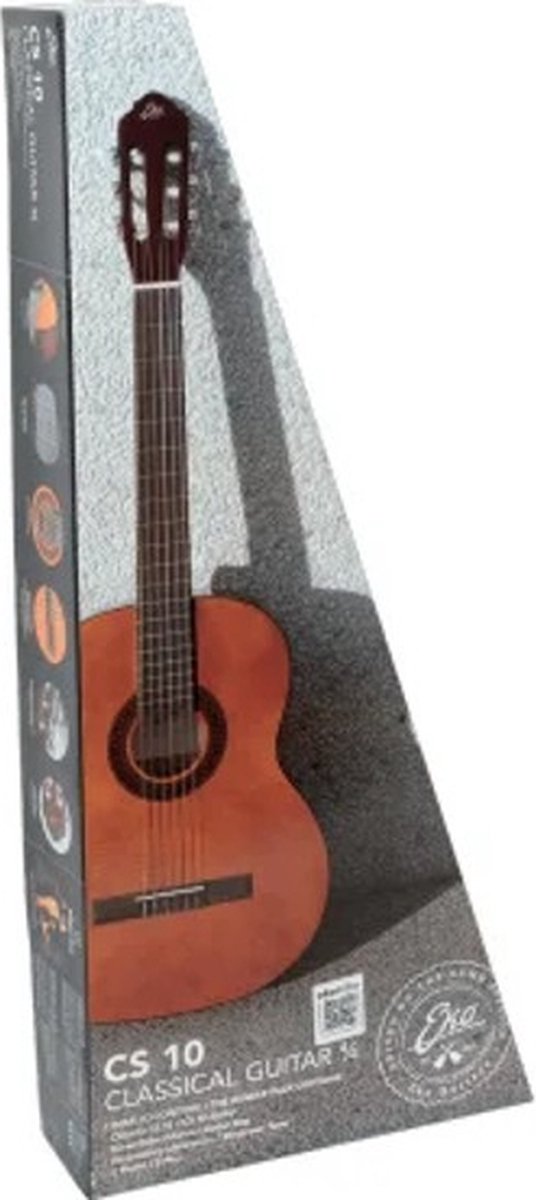 Eko CS10-Pack Natural 4/4-formaat klassieke gitaar starterset