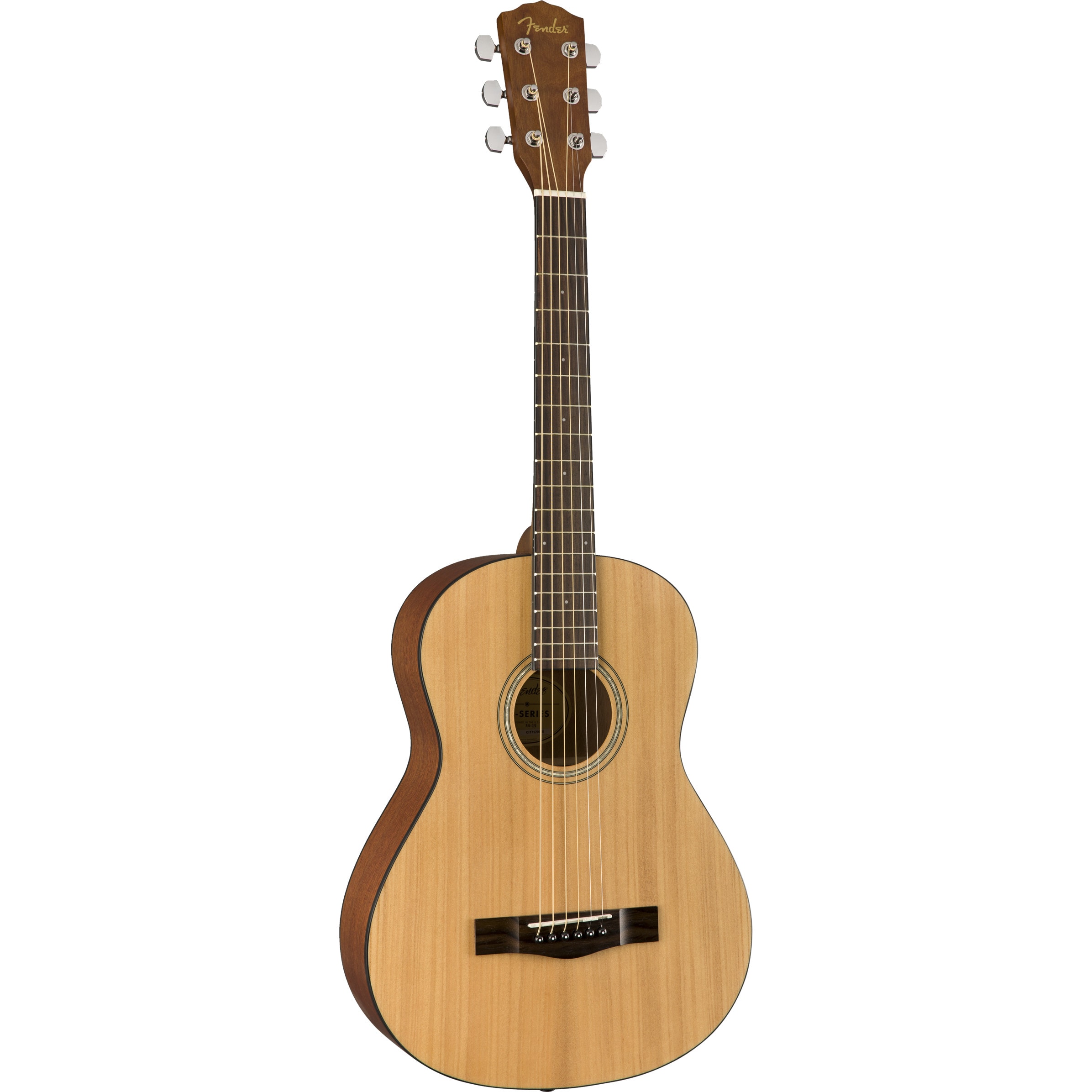 Fender FA-15 Steel Natural WN 3/4-formaat westerngitaar met gigbag