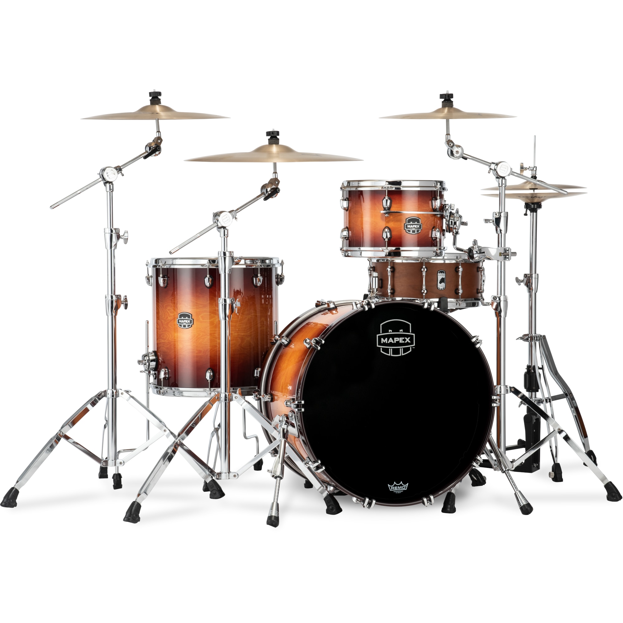 Mapex SE426XHPO Saturn Evolution Hybrid Rock Exotic Sunburst 3d. shellset