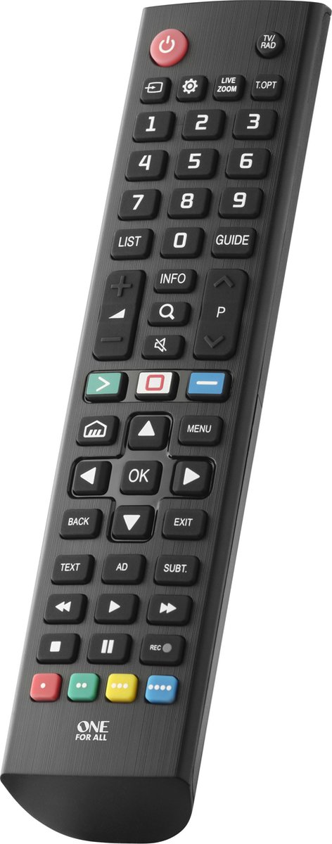 ONE FOR ALL URC4911 LG Afstandsbediening - Zwart