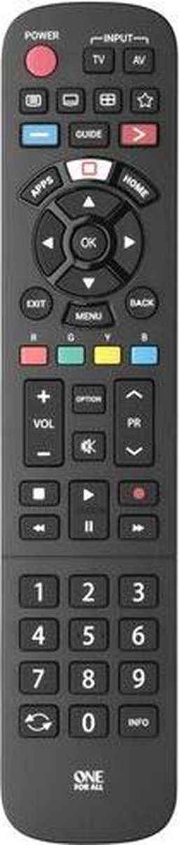 ONE FOR ALL URC4914 Panasonic Afstandsbediening - Zwart