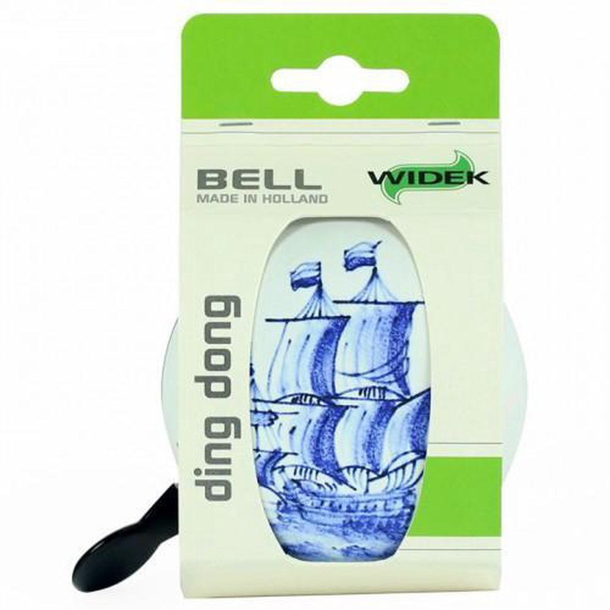 Widek Fietsbel Zeilboot 80 Mm Delfts - Wit