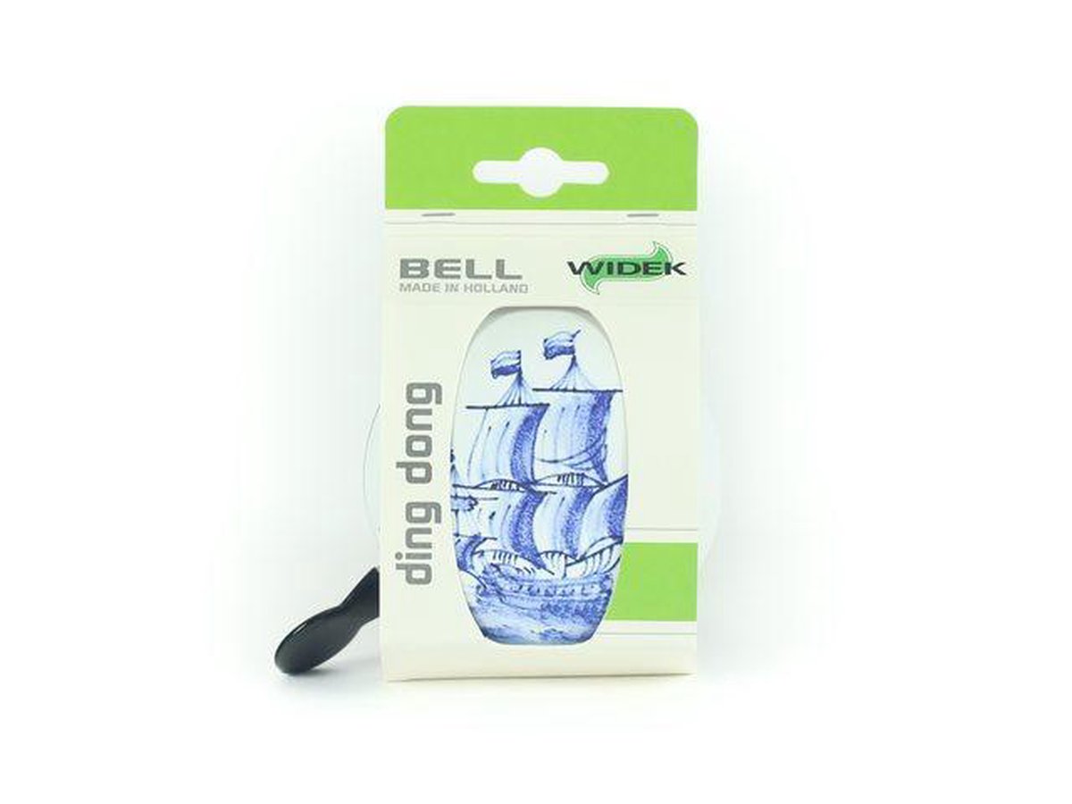 Widek Fietsbel Zeilboot 80 Mm Delfts - Wit