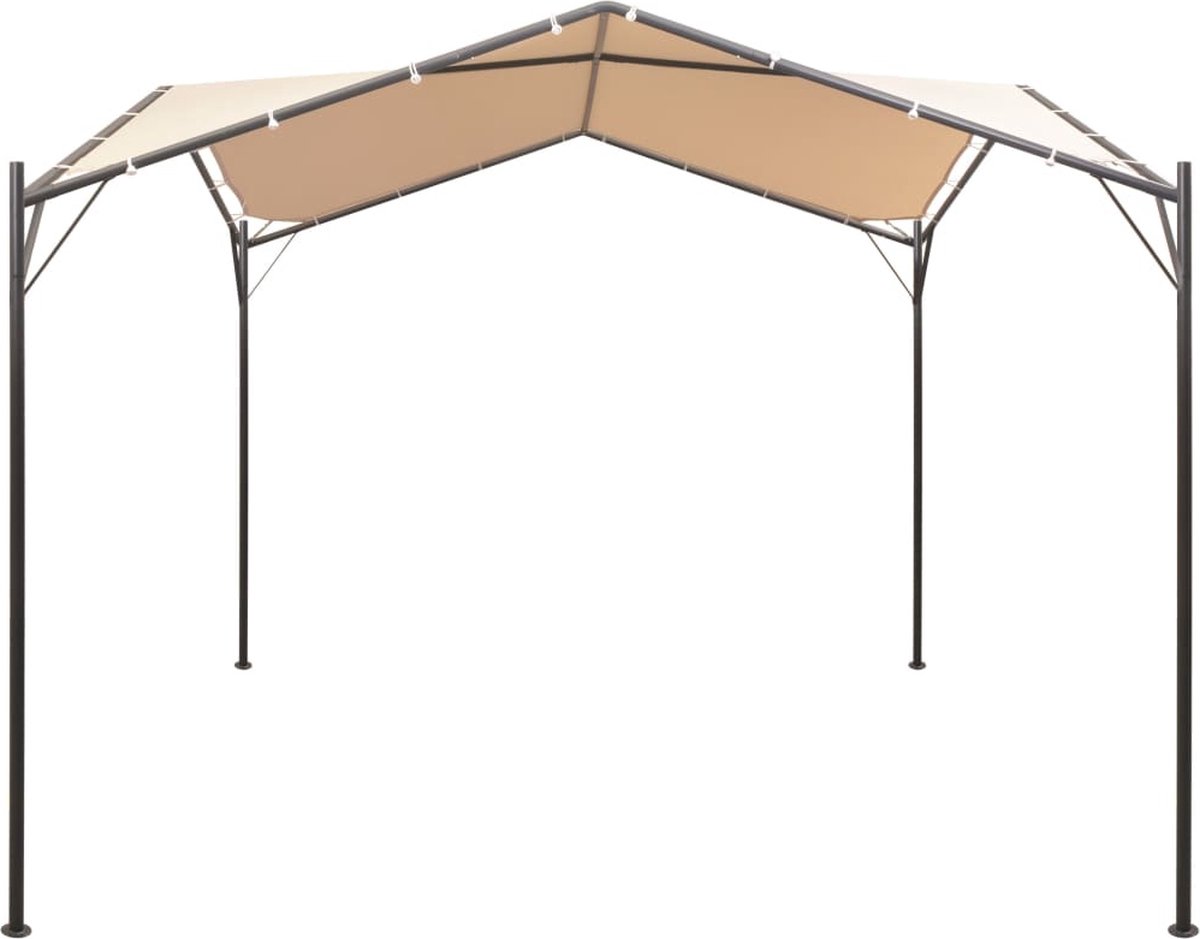 Vidaxl Prieel 3x3 M Staal - Beige