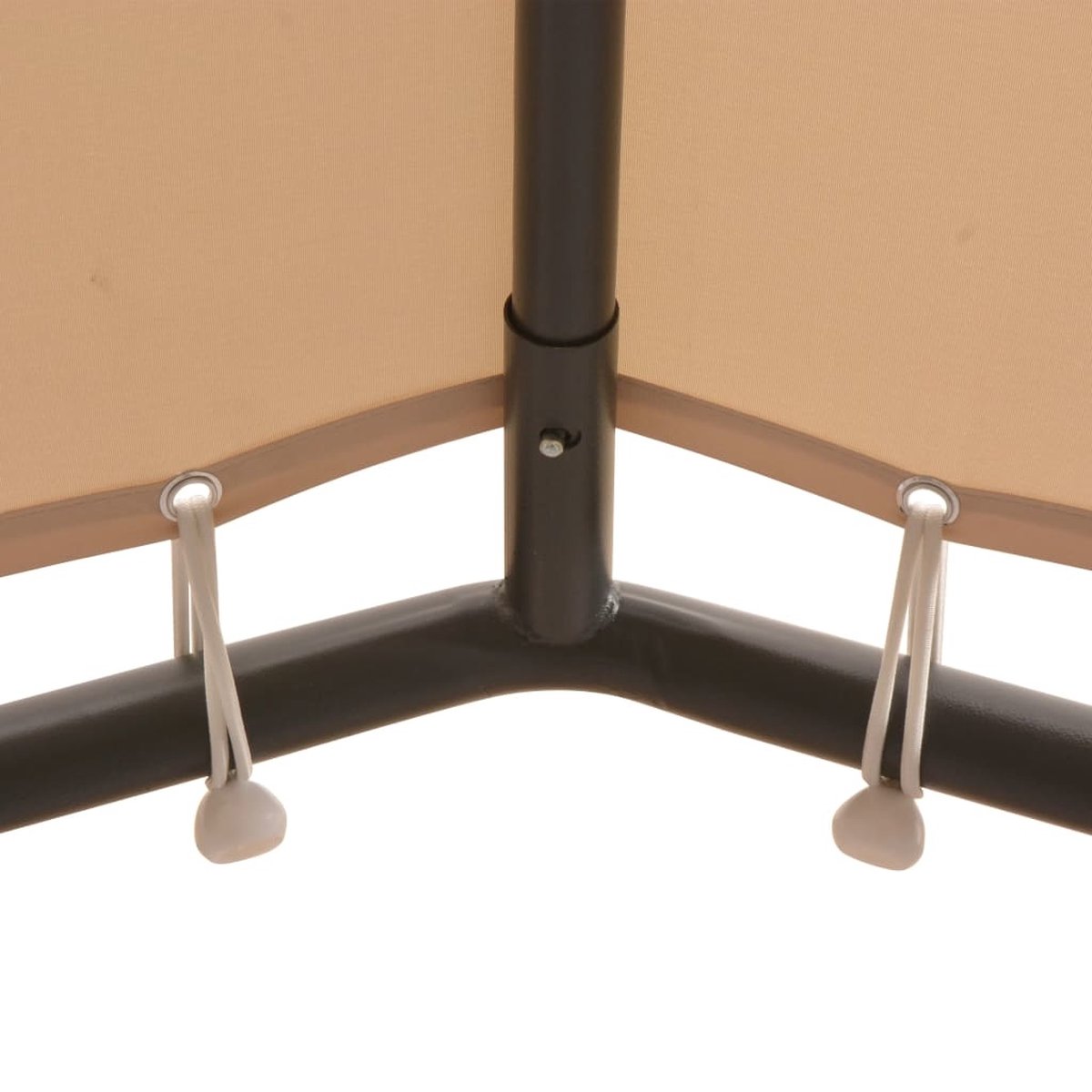 Vidaxl Prieel 3x3 M Staal - Beige