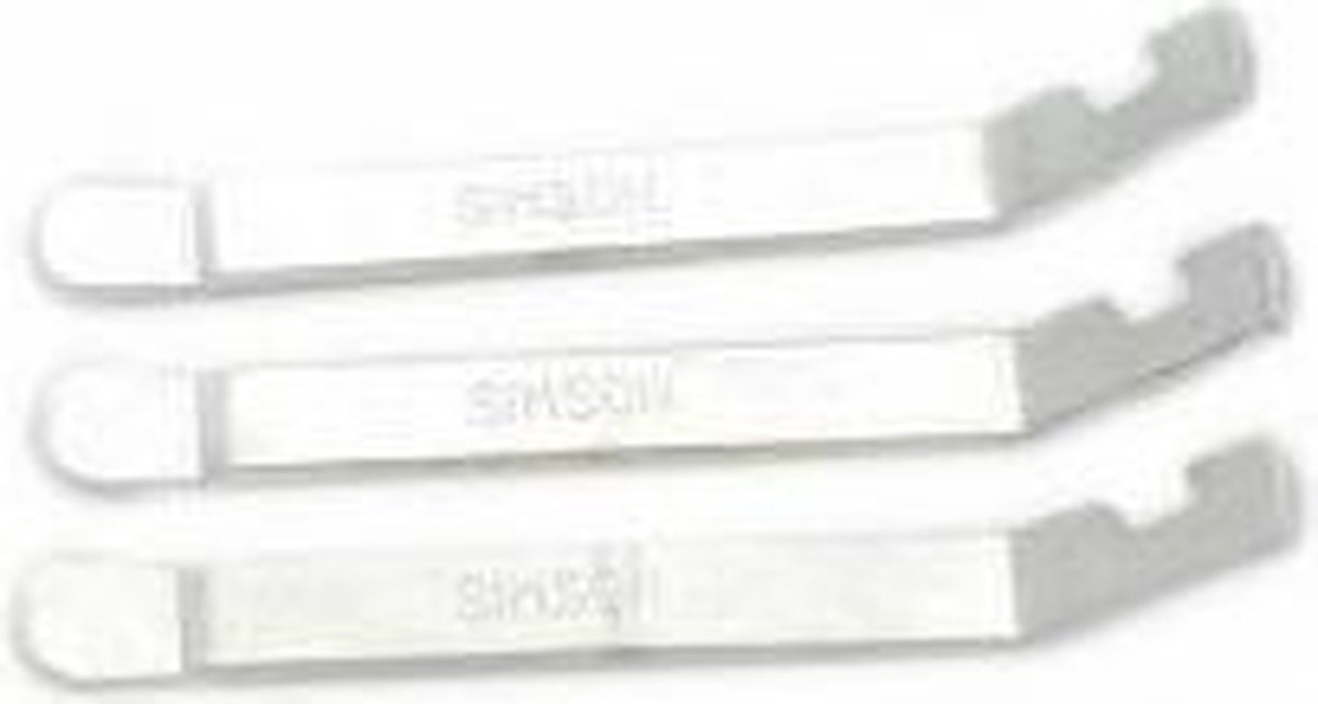 Simson Bandafnemers Metaal Set Van 3 Stuks - Silver