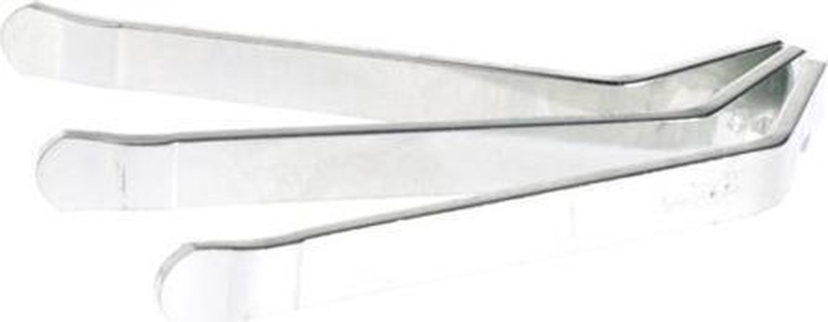 Simson Bandafnemers Metaal Set Van 3 Stuks - Silver