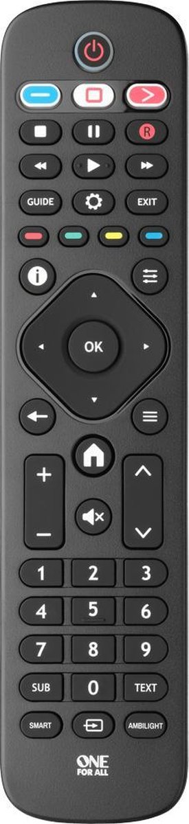 ONE FOR ALL URC4913 Philips Afstandsbediening - Zwart