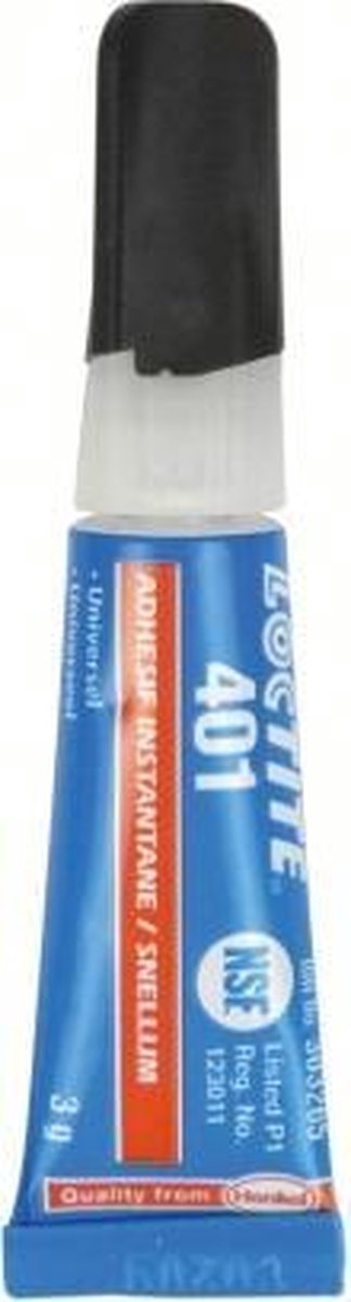 Loctite Secondelijm 401 3 Gram - Blauw