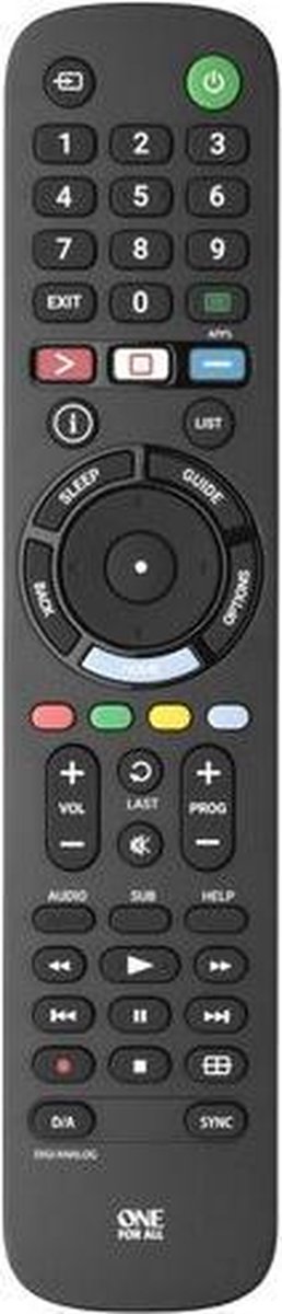 ONE FOR ALL URC4912 Sony Afstandsbediening - Zwart