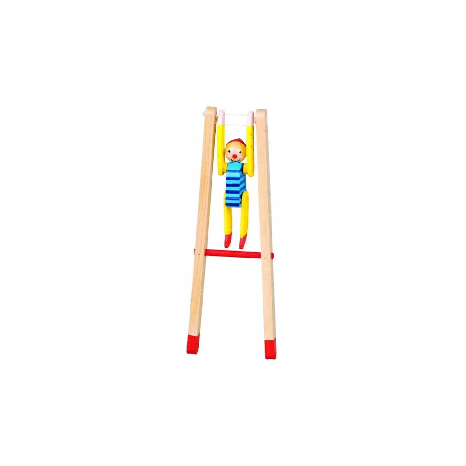 Goki Rekstok Clown Met Muts 23cm - Bruin