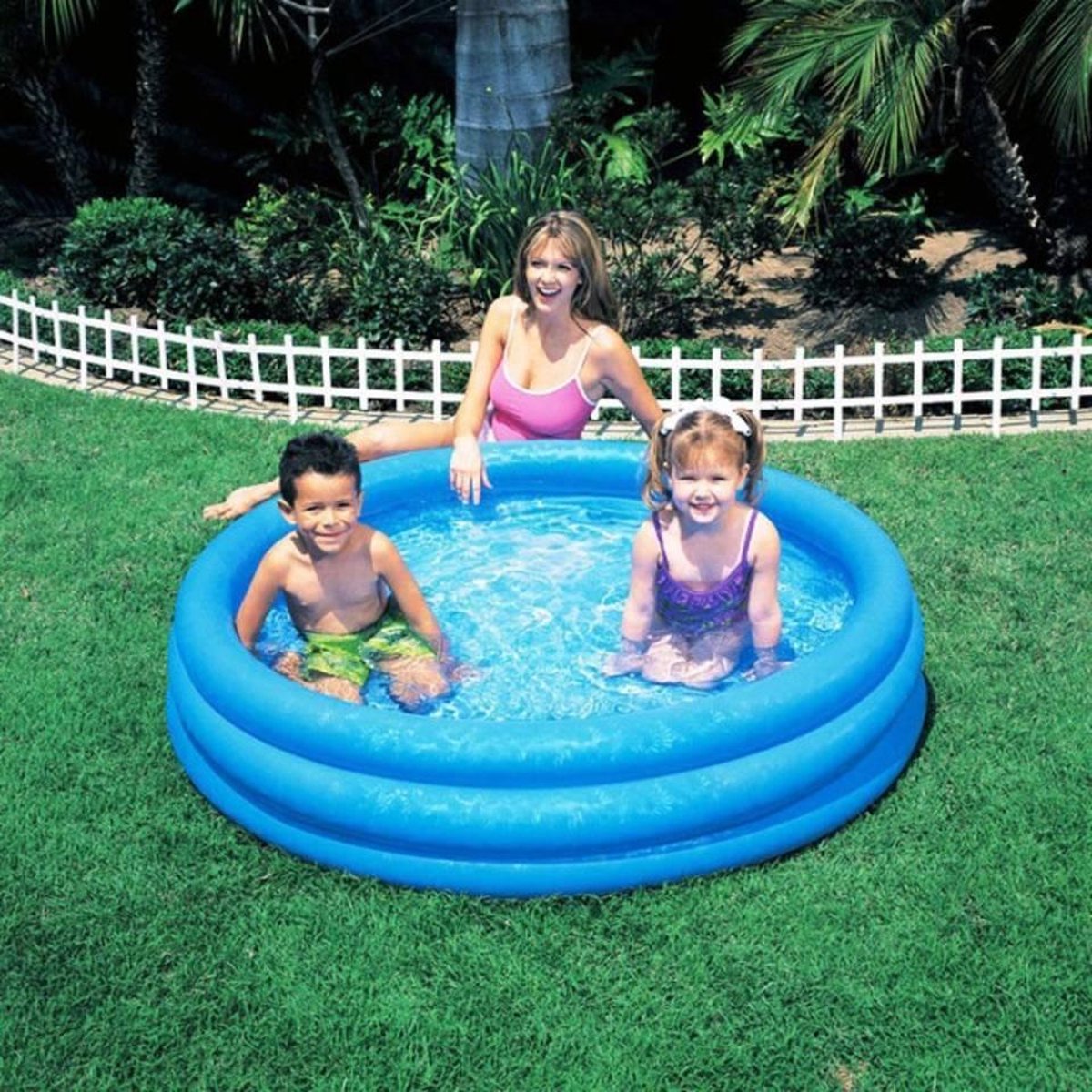 Intex Opblaaszwembad Crystal - 147 X 33 Cm - - Blauw