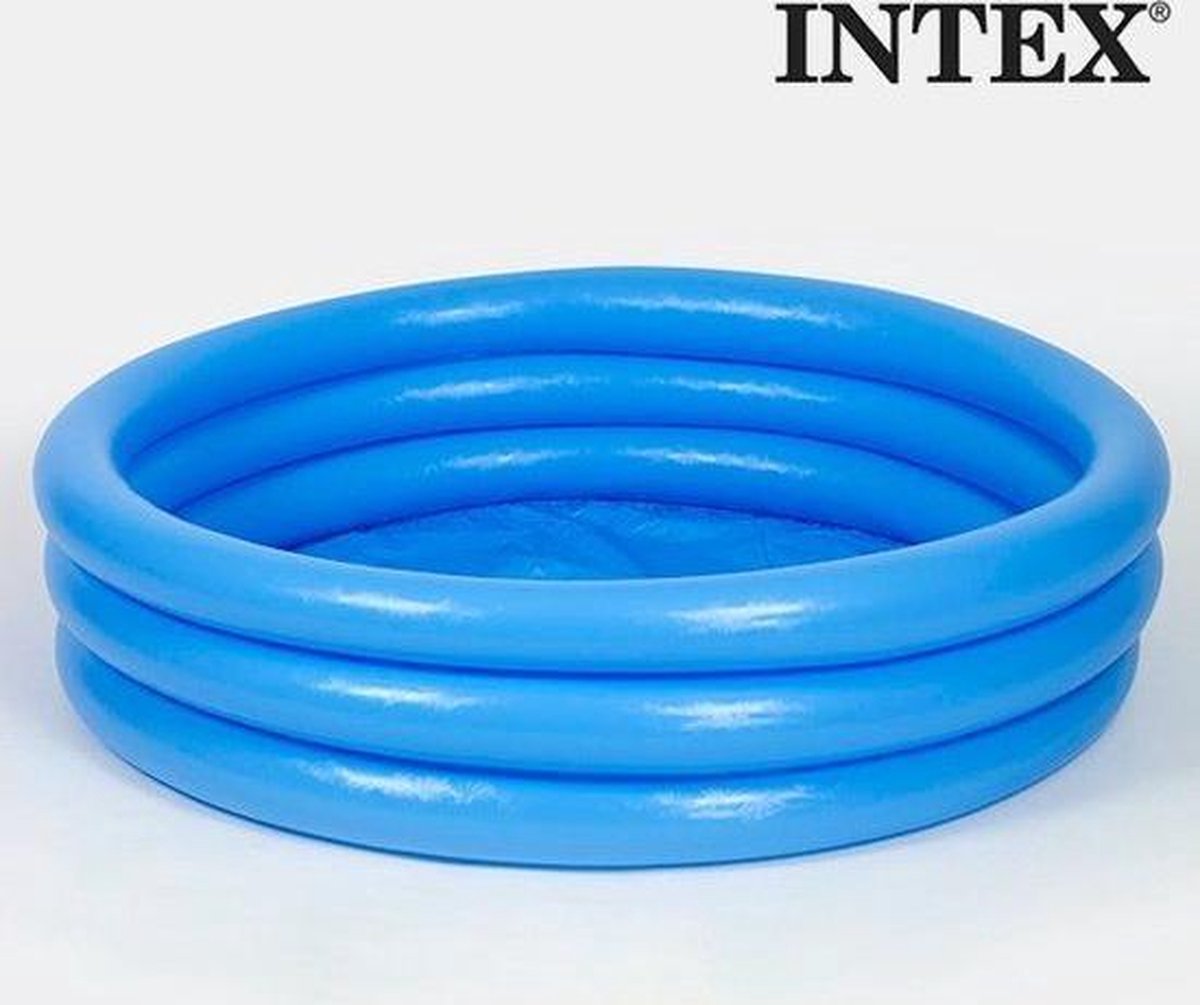 Intex Opblaaszwembad Crystal - 147 X 33 Cm - - Blauw