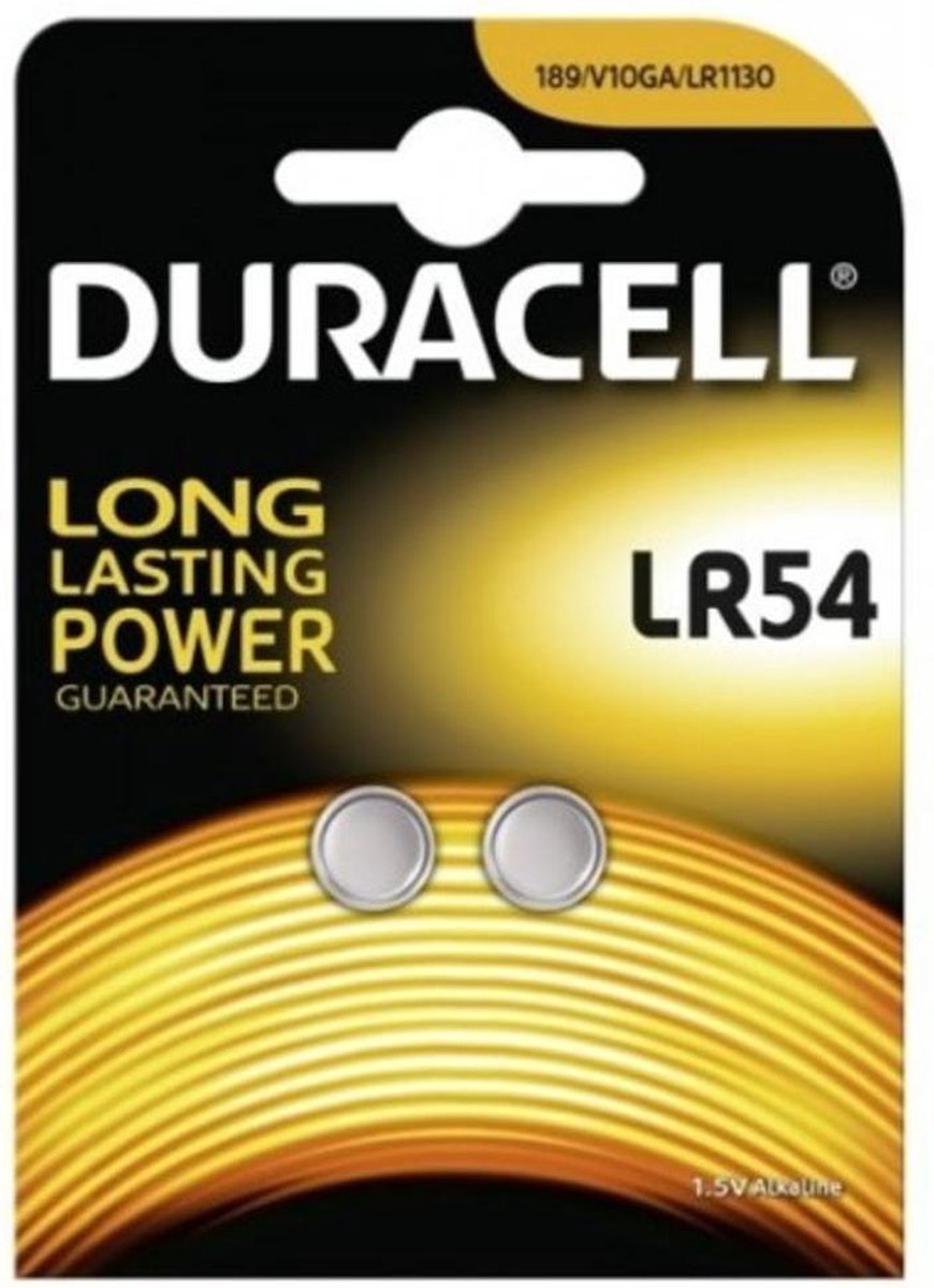 Duracell Batterij V10ga/lr1130/lr54 1.5v Alkaline 2 Stuks