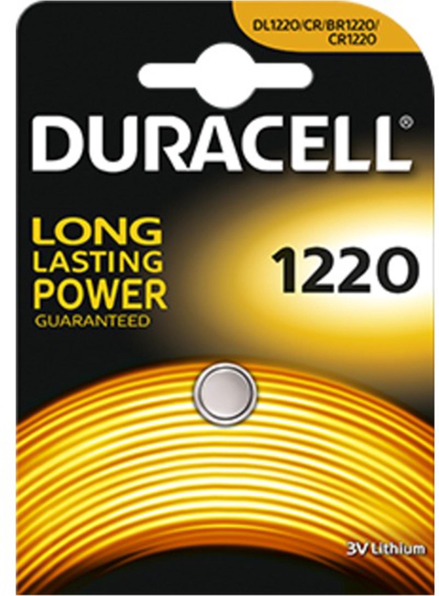 Duracell Batterij Dl1220/ Cr1220 3v Lithium Per Stuk