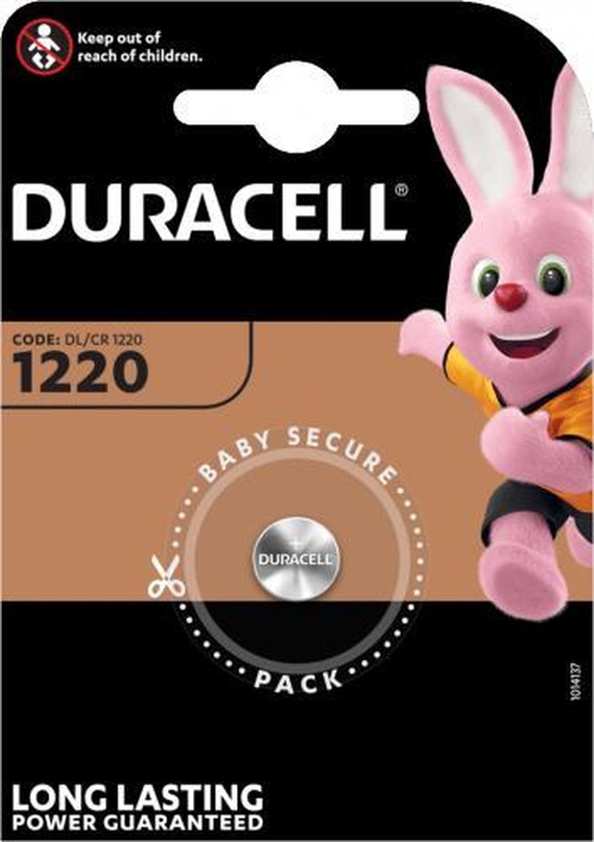 Duracell Batterij Dl1220/ Cr1220 3v Lithium Per Stuk