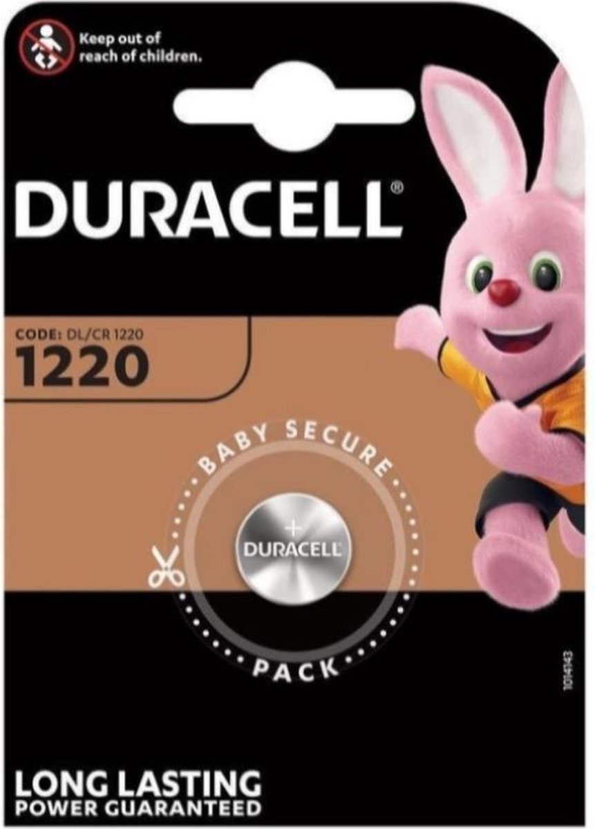 Duracell Batterij Dl1220/ Cr1220 3v Lithium Per Stuk