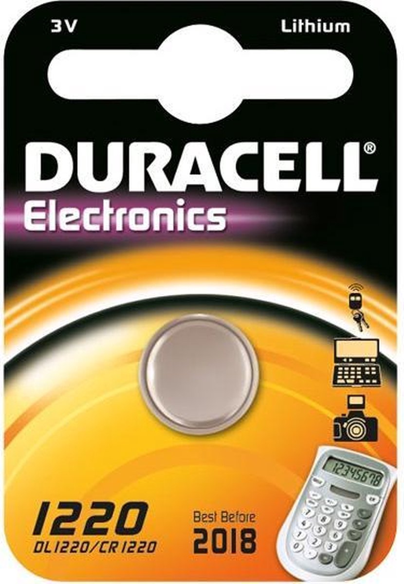 Duracell Batterij Dl1220/ Cr1220 3v Lithium Per Stuk