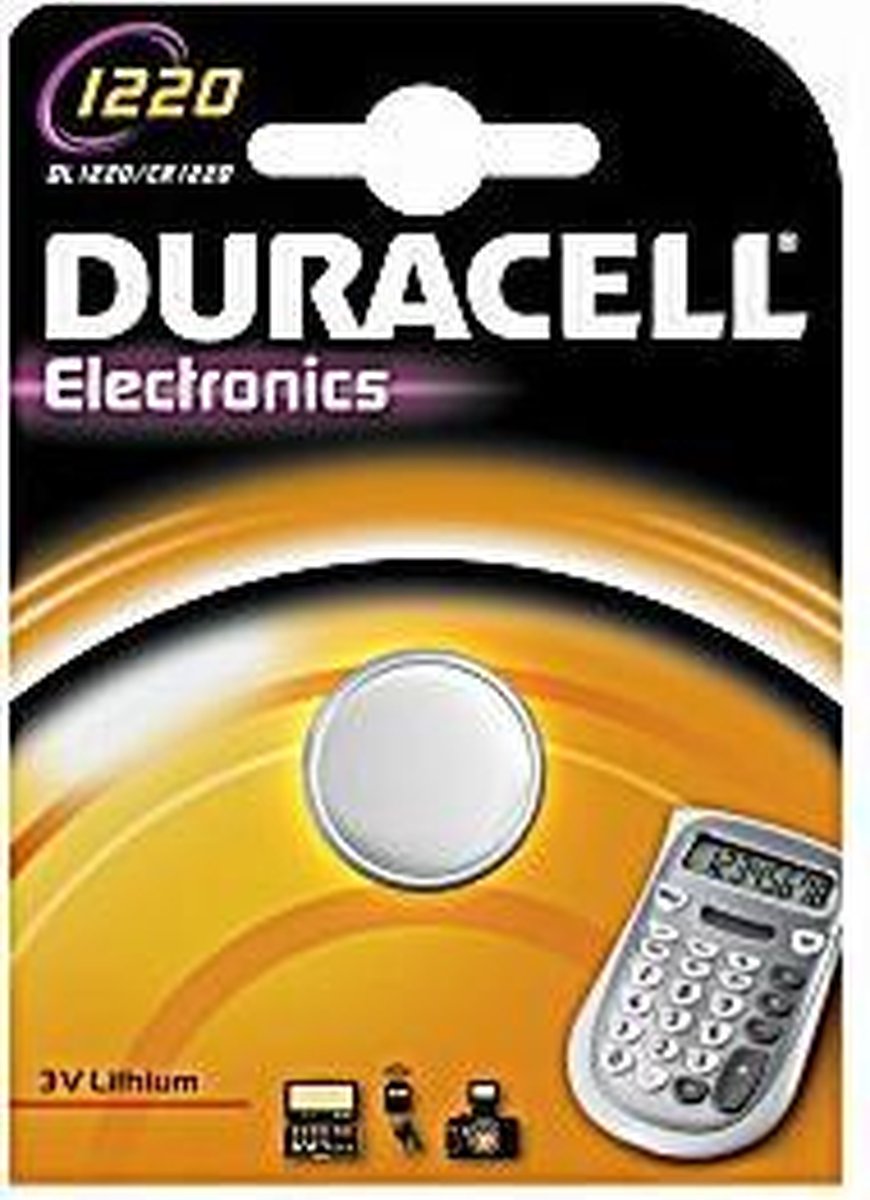 Duracell Batterij Dl1220/ Cr1220 3v Lithium Per Stuk