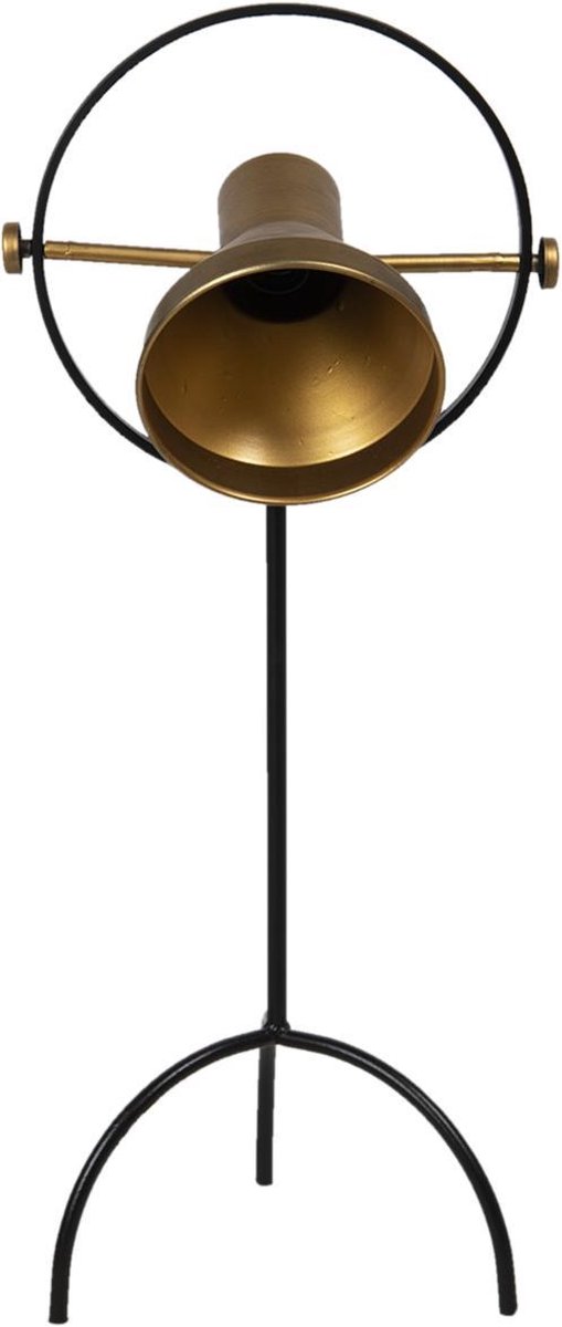 Clayre & Eef Vloerlamp - 33*31*79 Cm - Koperkleurig - Ijzer - Rechthoek - - 5lmp629