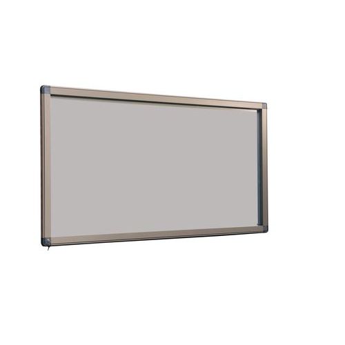 Planorga Buitenvitrine Antares Italiaans - Aluminium achterwand - Deur van veiligheidsglas