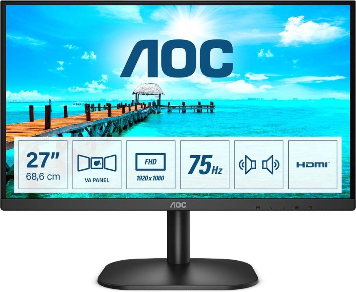 AOC Basic-line 27B2AM LED display 68,6 cm (27 ) 19220 x 1080 Pixels Full HD - Zwart