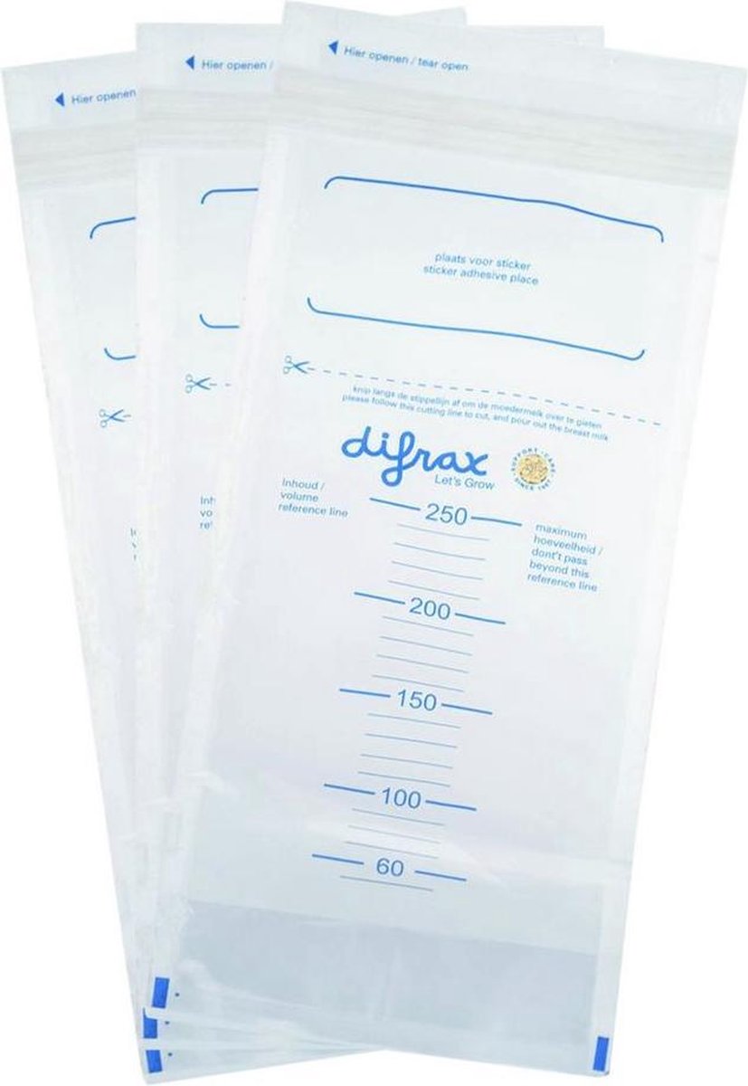 Difrax Moedermelk bezwaarzak BtoB 20stuks