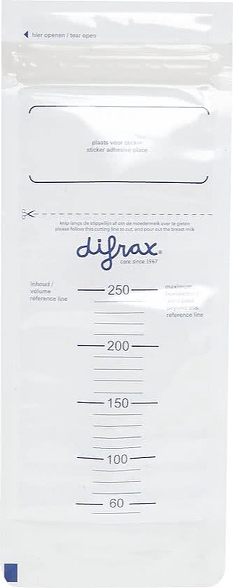 Difrax Moedermelk bezwaarzak BtoB 20stuks