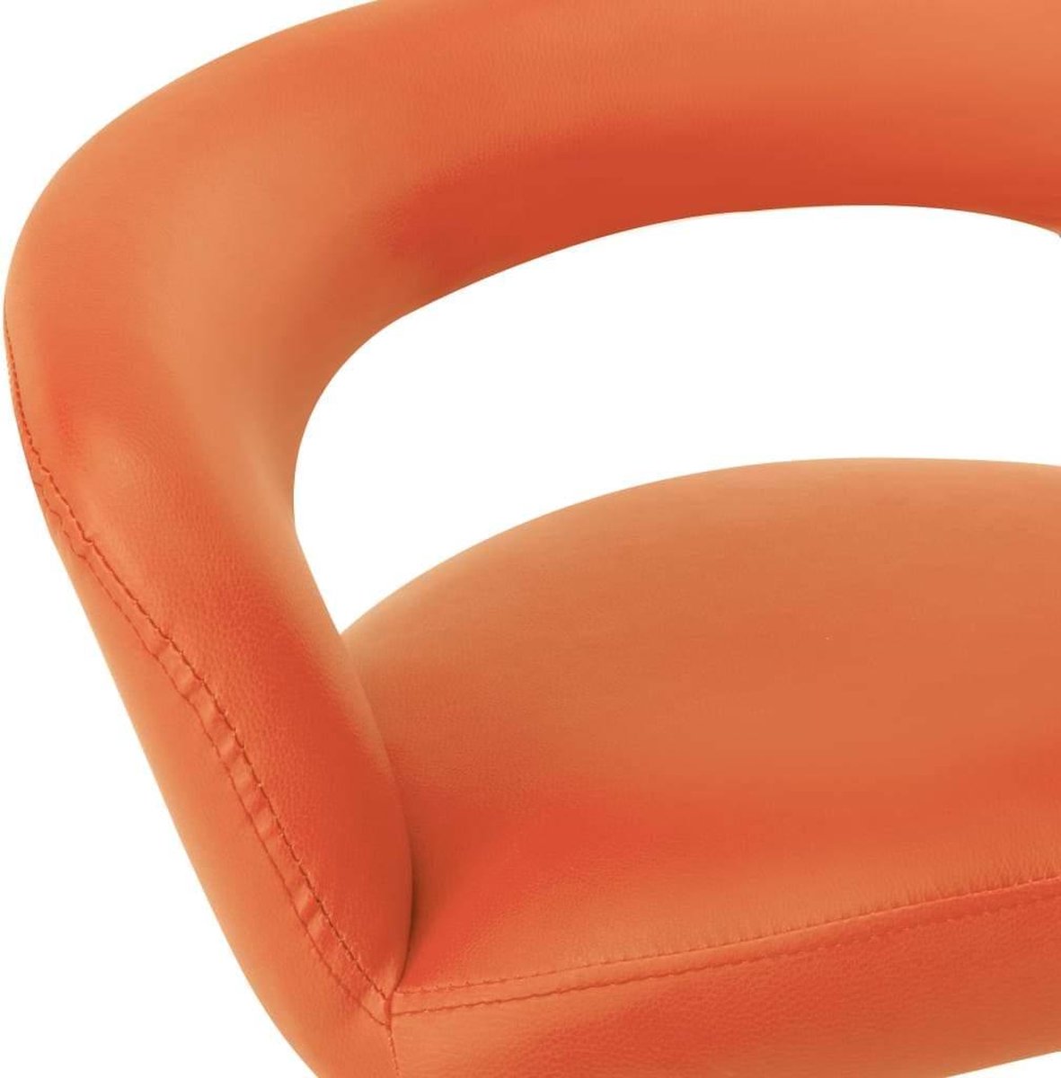 Vidaxl Eetkamerstoelen 2 St Kunstleer - Oranje