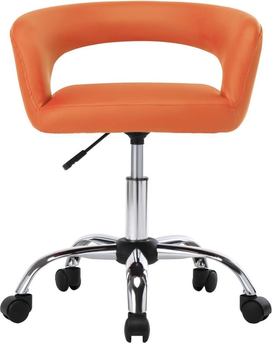 Vidaxl Eetkamerstoelen 2 St Kunstleer - Oranje