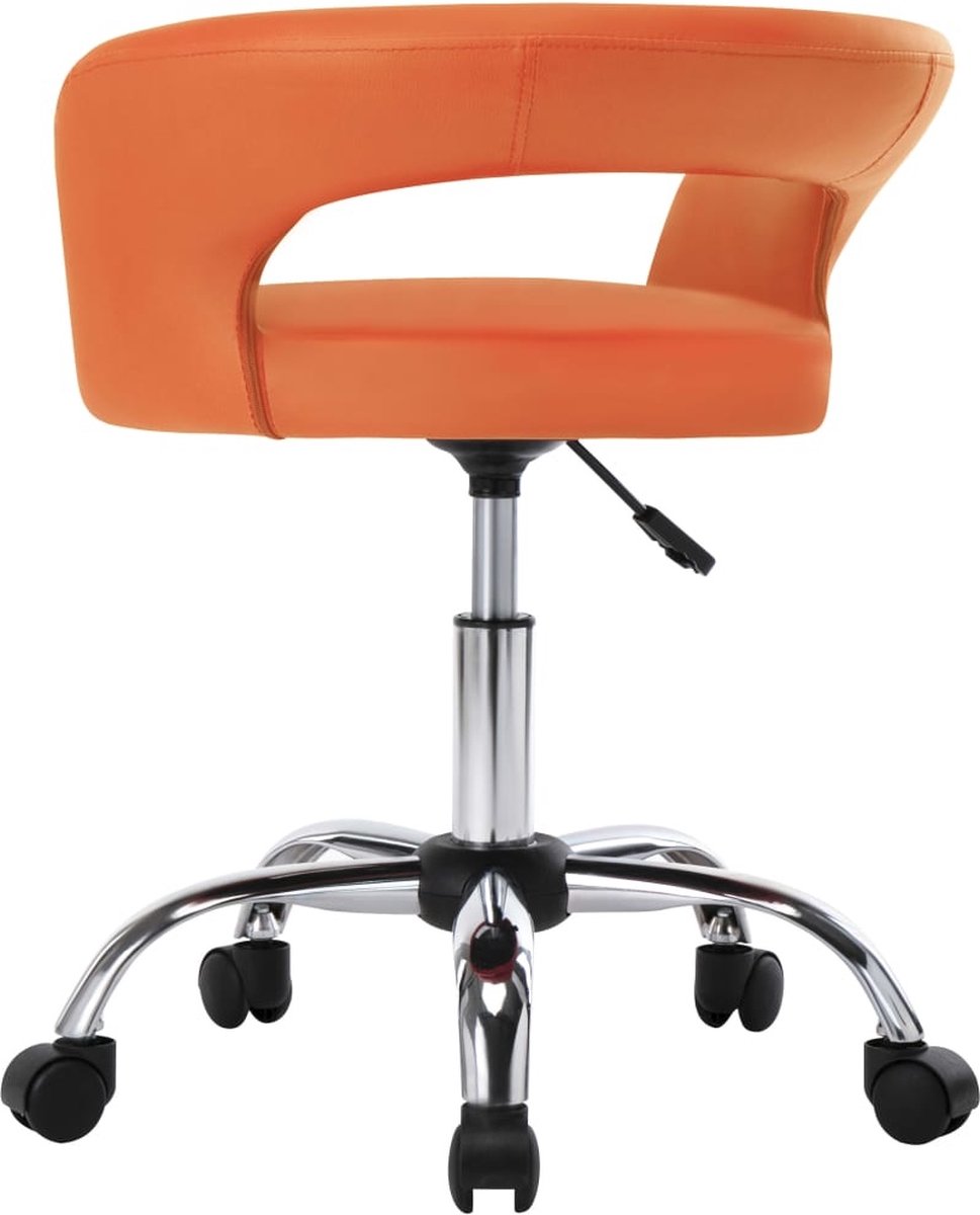 Vidaxl Eetkamerstoelen 2 St Kunstleer - Oranje