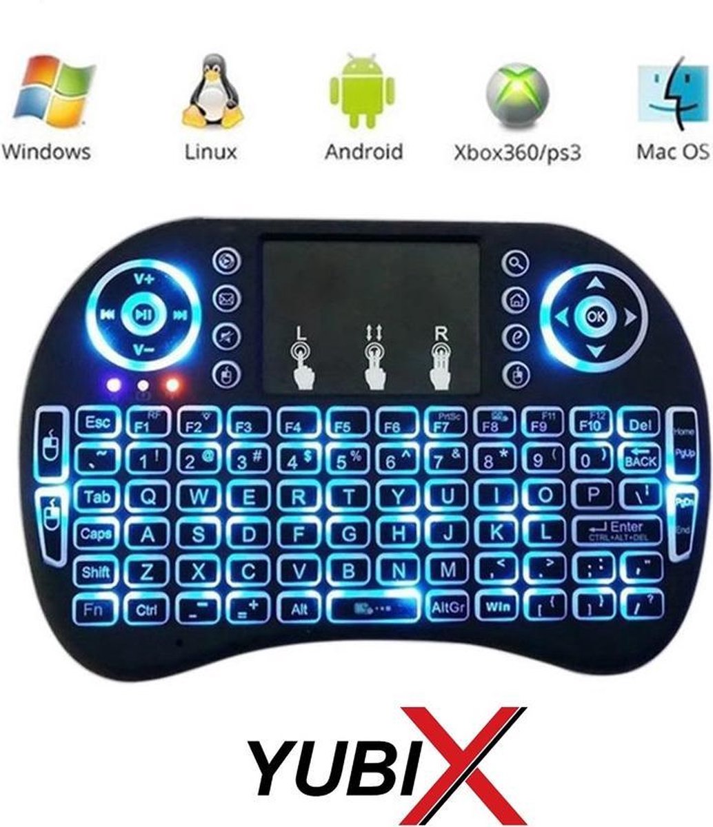 Rii i8 draadloos toetsenbord backlight