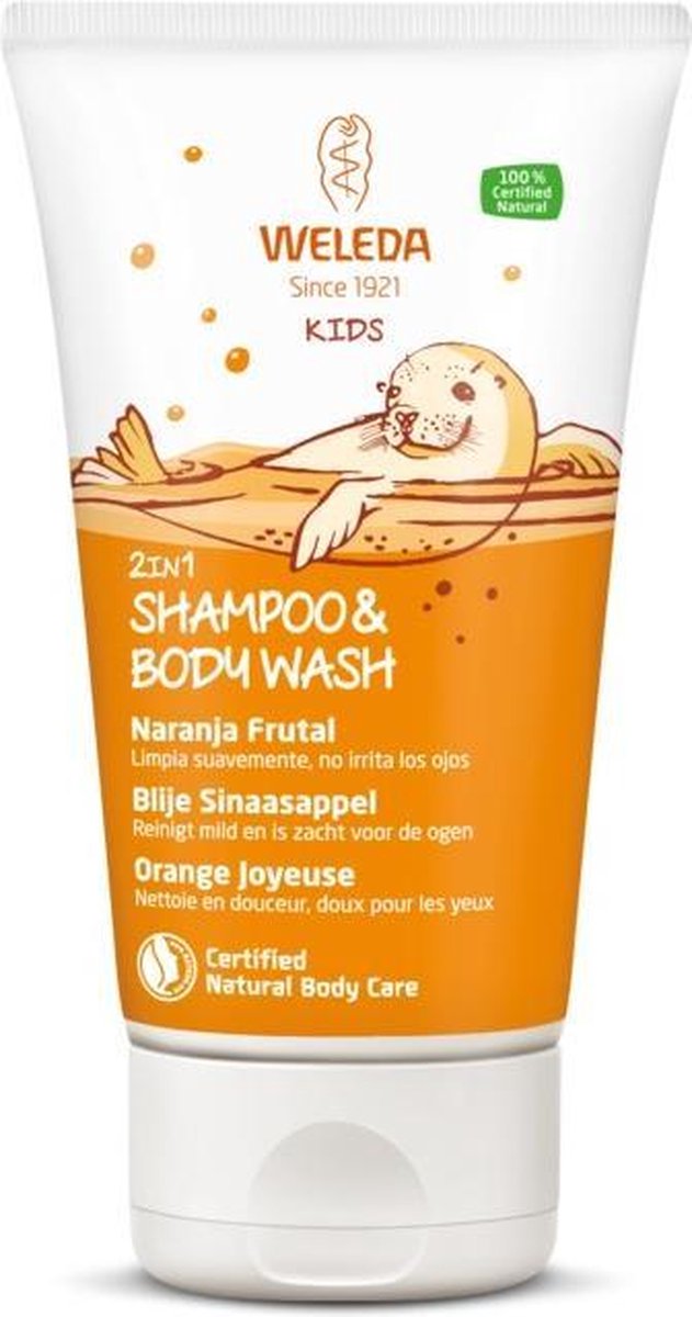 Weleda Kids Body Wash And Shampoo Sinaasappel 150ml