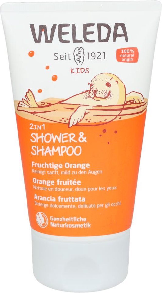 Weleda Kids Body Wash And Shampoo Sinaasappel 150ml