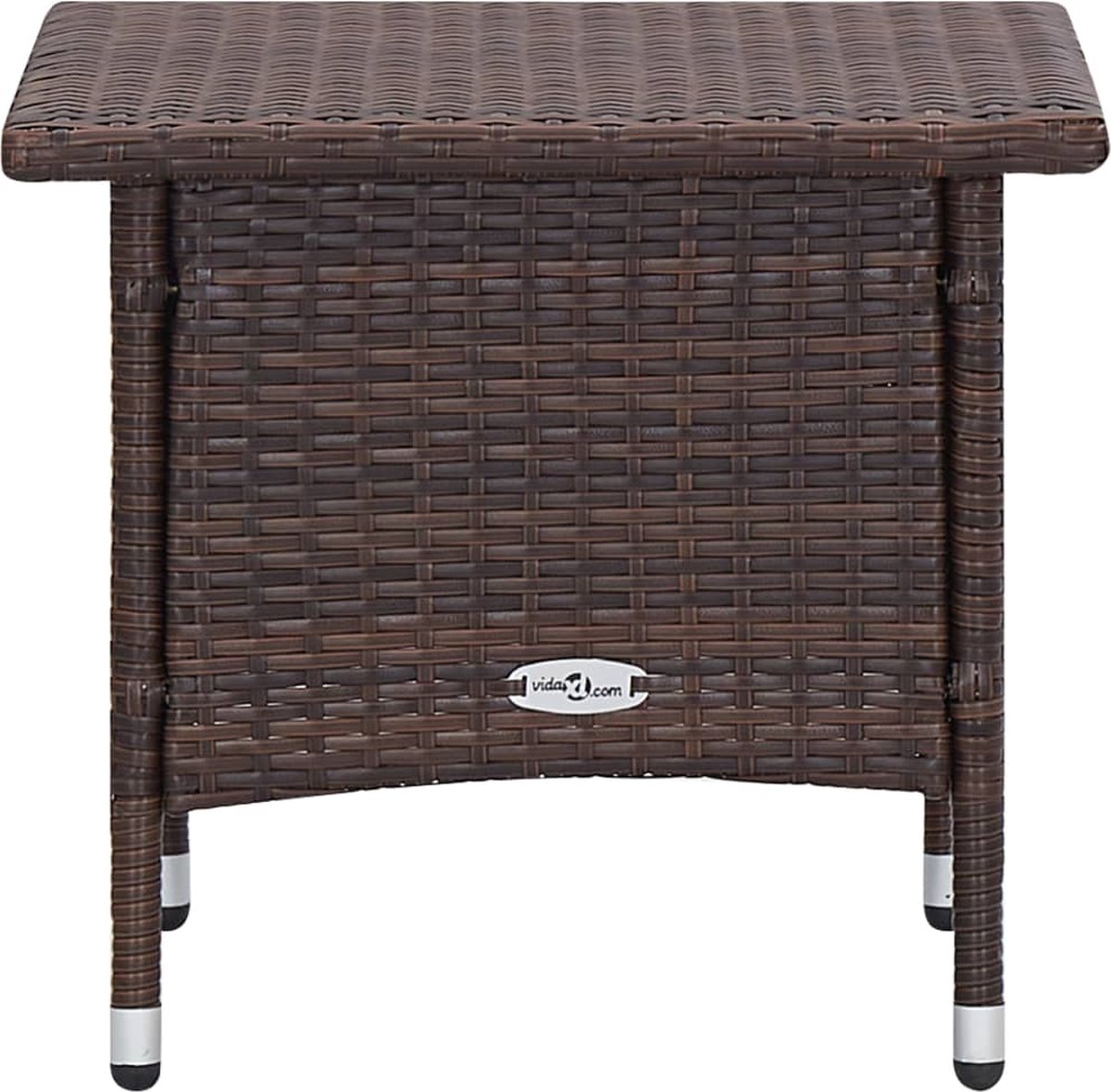 Vidaxl 3-delige Loungeset Met Kussens Poly Rattan - Bruin