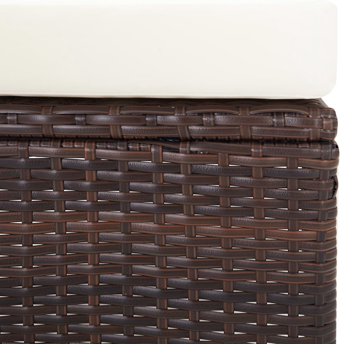 Vidaxl 3-delige Loungeset Met Kussens Poly Rattan - Bruin