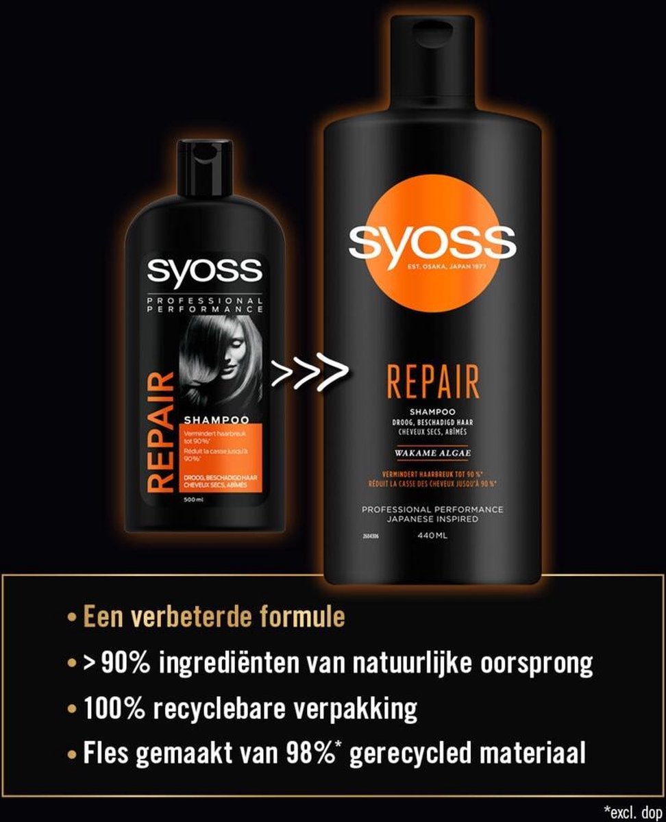 Syoss Repair Therapy Shampoo 440ML