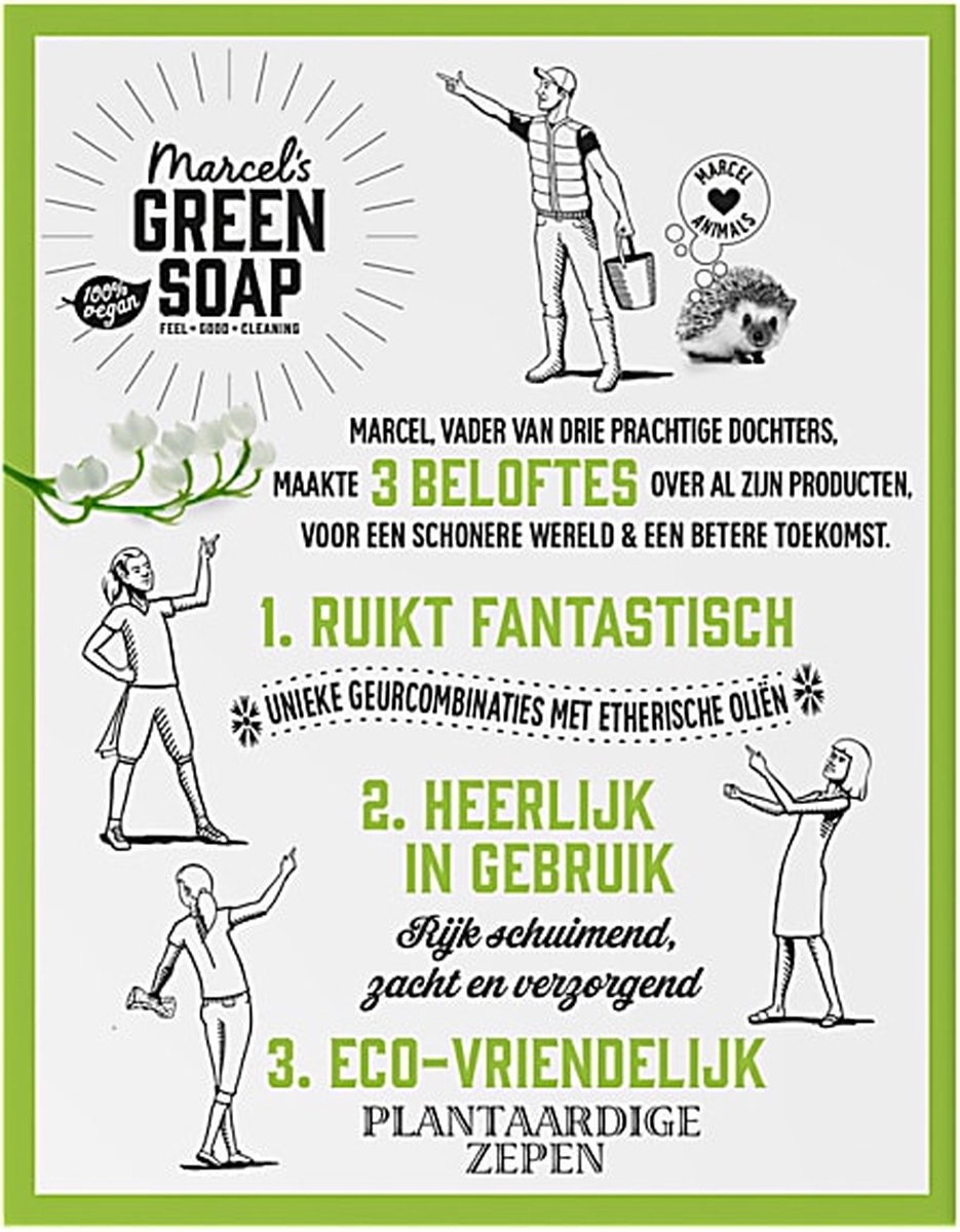 Marcels Green Soap Marcel Green Soap Shampoo Bar Tonka en Muguet 90gram