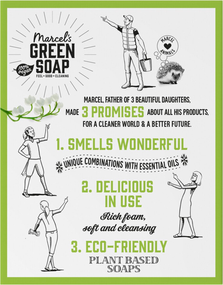Marcels Green Soap Marcel Green Soap Shampoo Bar Tonka en Muguet 90gram