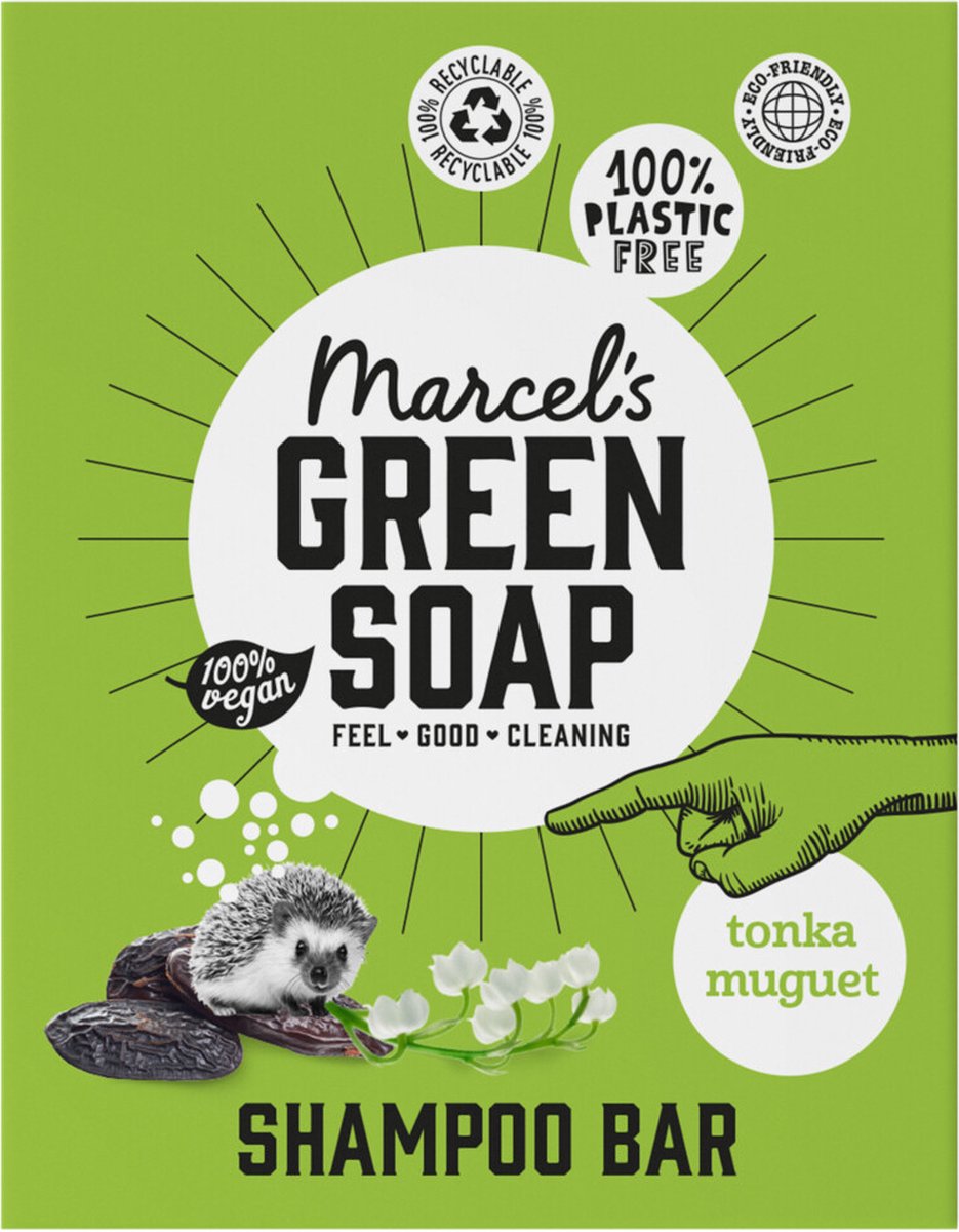 Marcels Green Soap Marcel Green Soap Shampoo Bar Tonka en Muguet 90gram