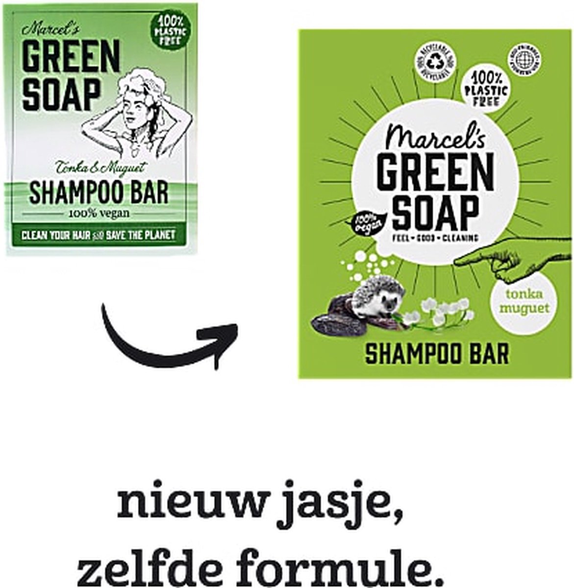 Marcels Green Soap Marcel Green Soap Shampoo Bar Tonka en Muguet 90gram