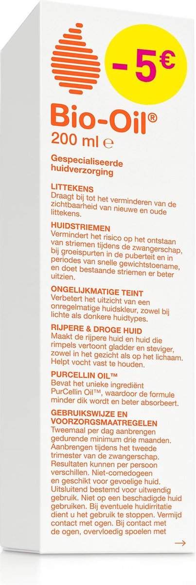 Bio Oil Verzacht Littekens Huidstriemen En Pigmentvlekken Bestekoop 200ml