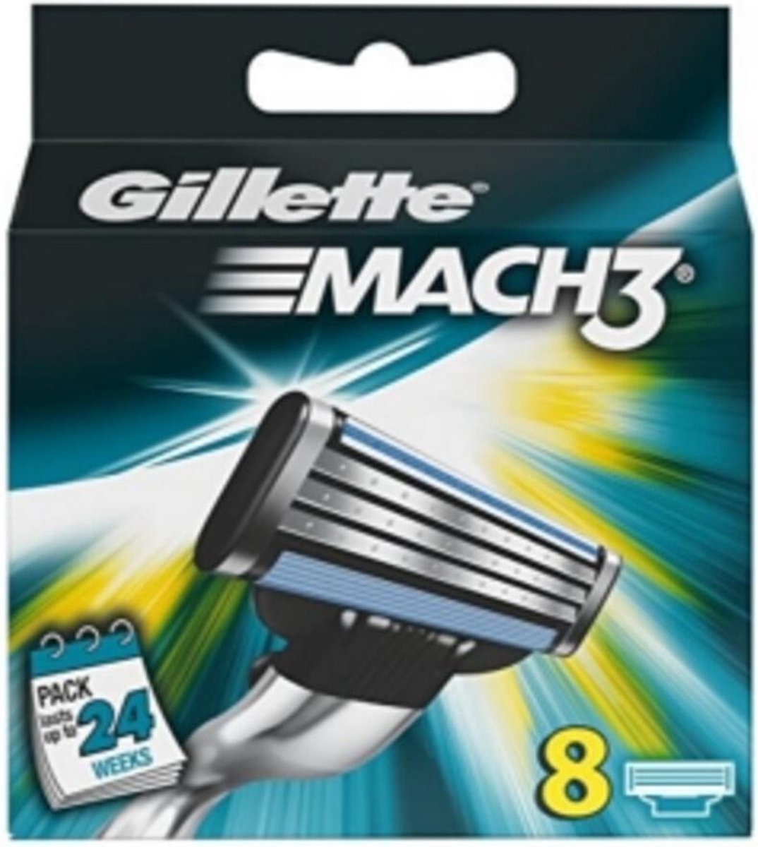 Gillette Mach 3 - 8 Stuks - Scheermesjes