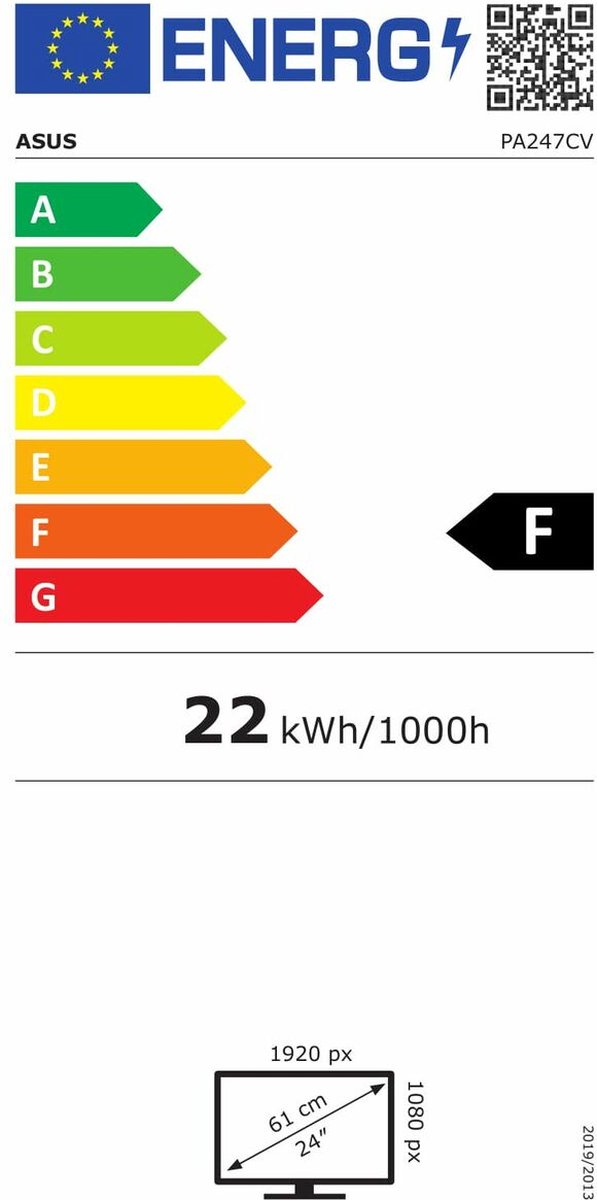 Asus PA247CV 60,5 cm (23.8 ) 1920 x 1080 Pixels Full HD LED Zwart, Zilver - Silver