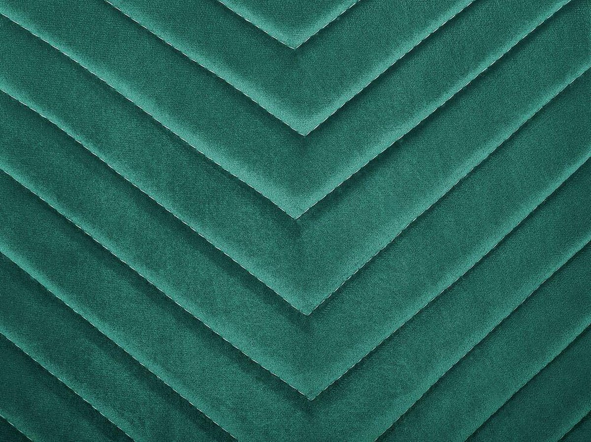 Beliani Altoona Eetkamerstoel Set Van 2 Fluweel 58 X 46 Cm - Groen