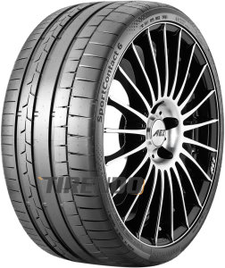 Continental SportContact 6 SSR ( 225/35 ZR20 90Y XL runflat ) - Zwart