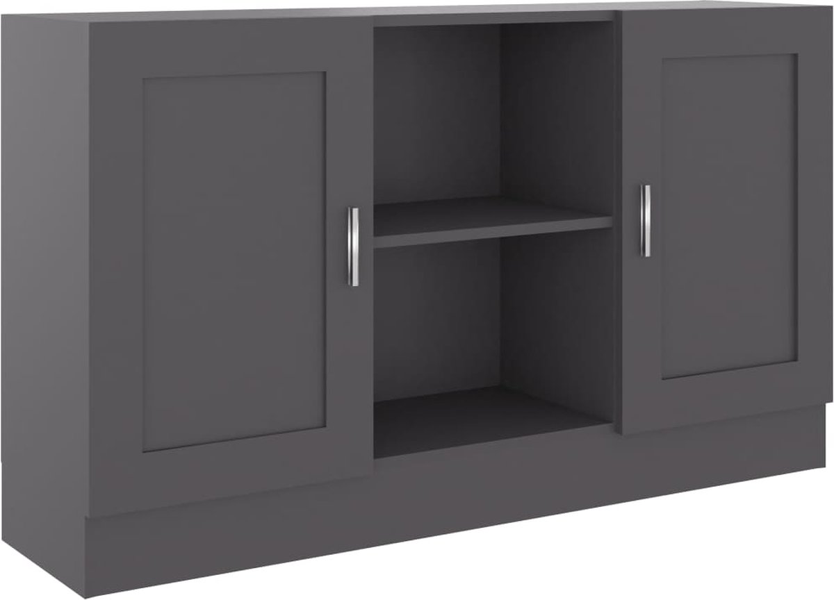 Vidaxl Dressoir 120x30,5x70 Cm Spaanplaat - Grijs