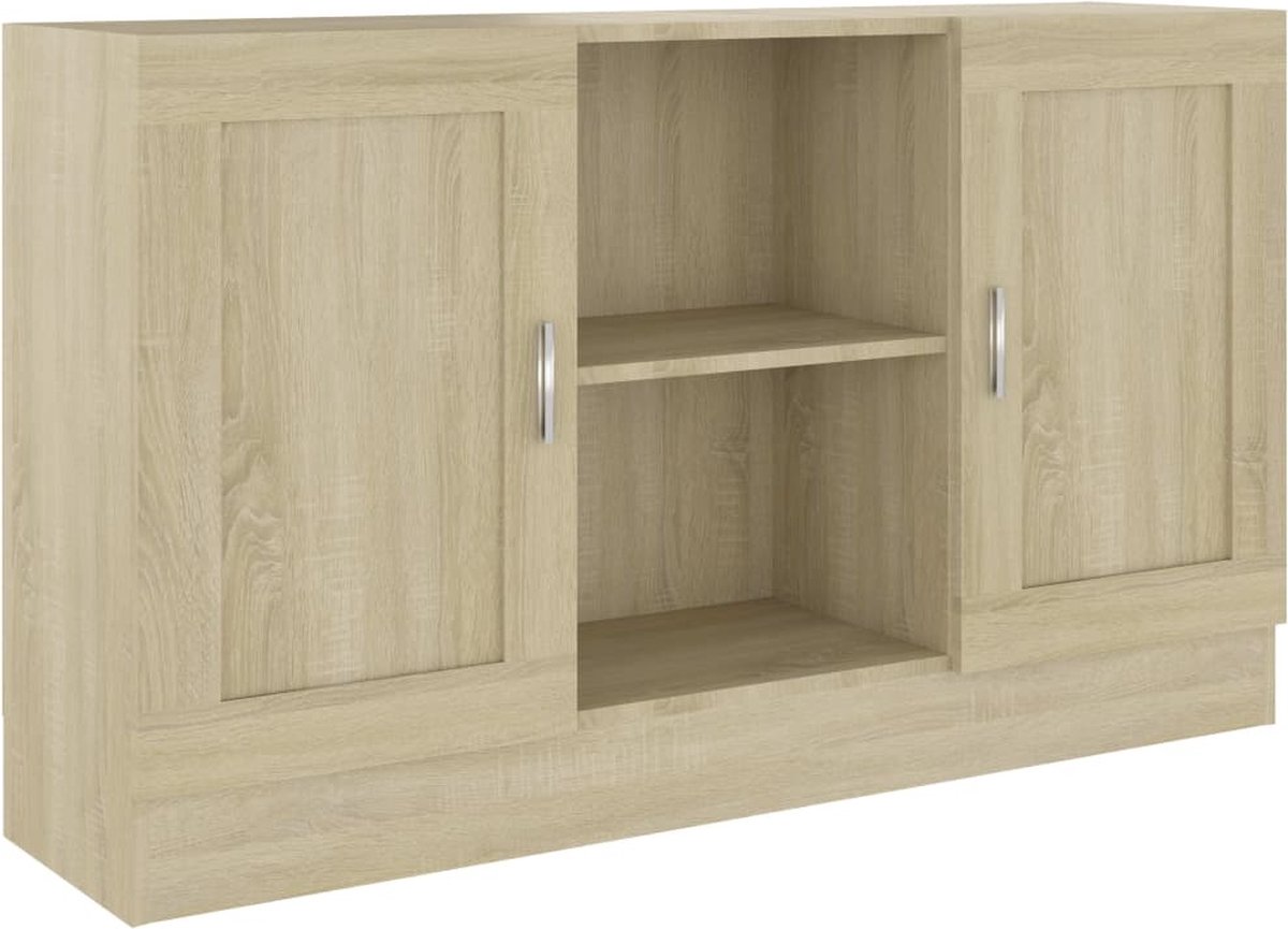Vidaxl Dressoir 120x30,5x70 Cm Spaanplaat Sonoma Eikenkleurig - Bruin