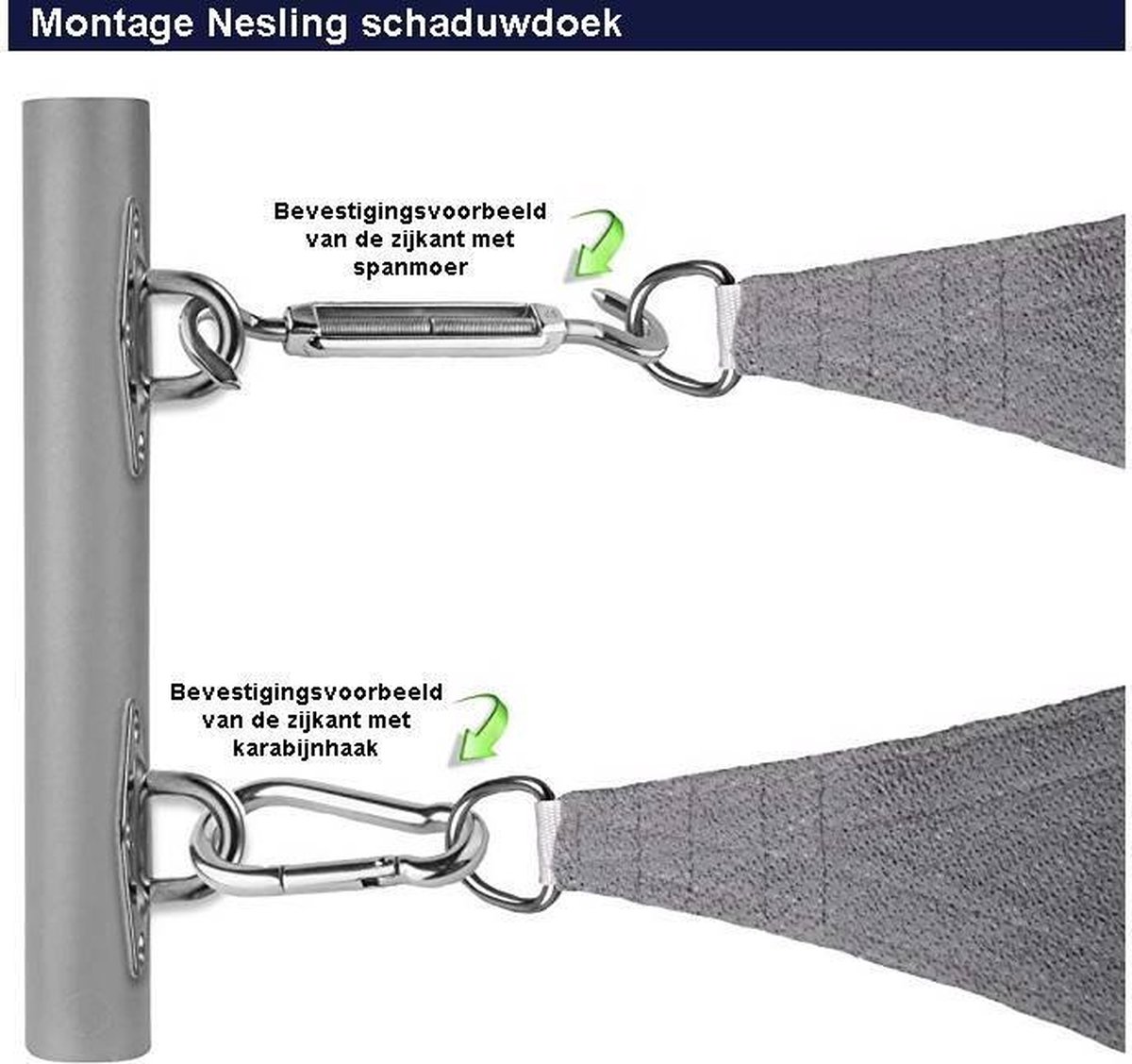 Nesling Velleman Compleet Pakket: Coolfit 5x5x7,1 Met Rvs Bevestigingsset En Buitendoekreiniger - Zwart